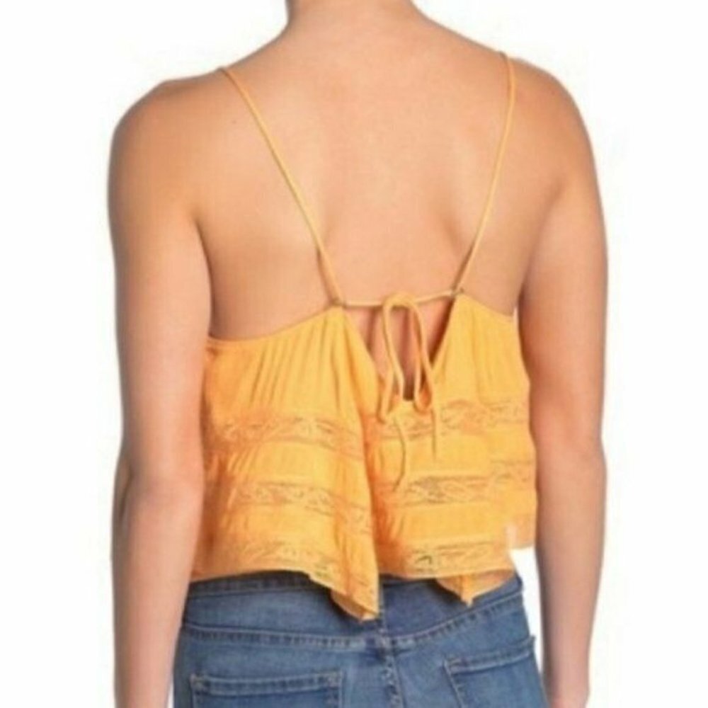 Free People Home Again Cropped Lace Camisole - Picture 4 of 10